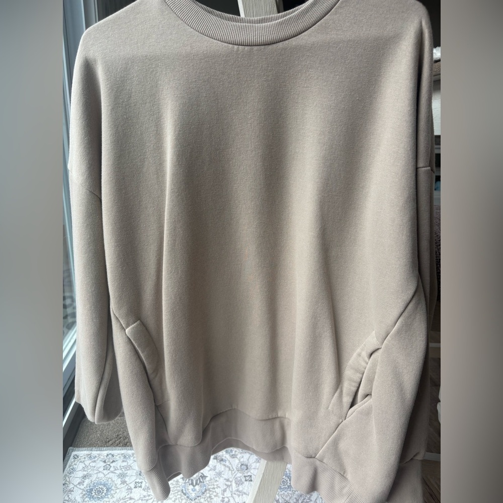 Zenana Outfitters Cream Sweater with Soft Textured Knit